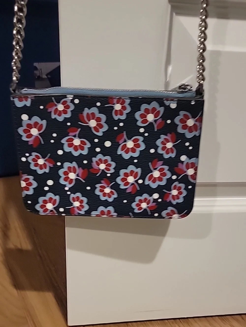 kate spade Floral Navy and Red Crossbody Bag